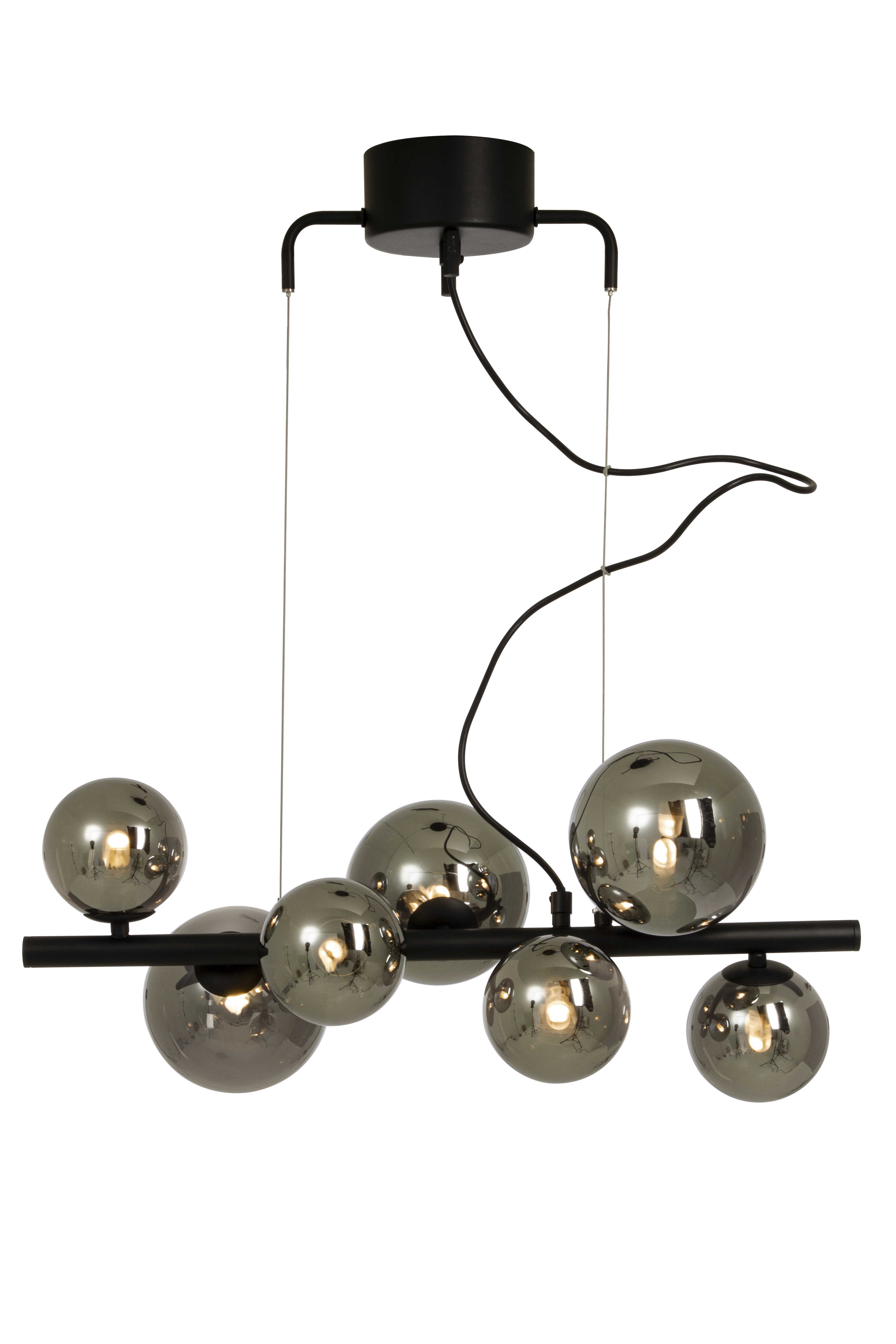 MOLEKYL taklampa L58, svart/rök - Aneta Lighting - 3