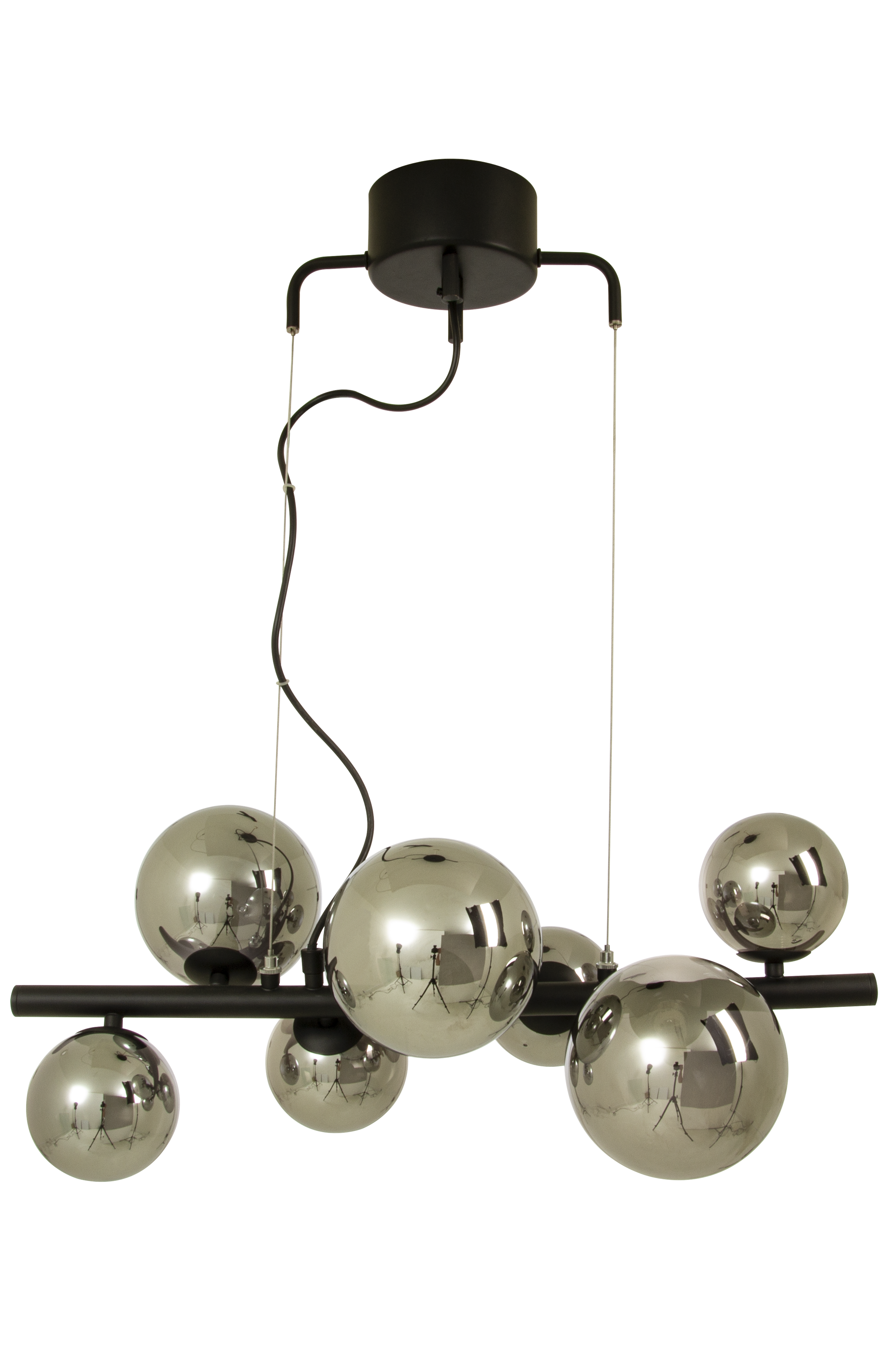 MOLEKYL taklampa L58, svart/rök - Aneta Lighting - 4