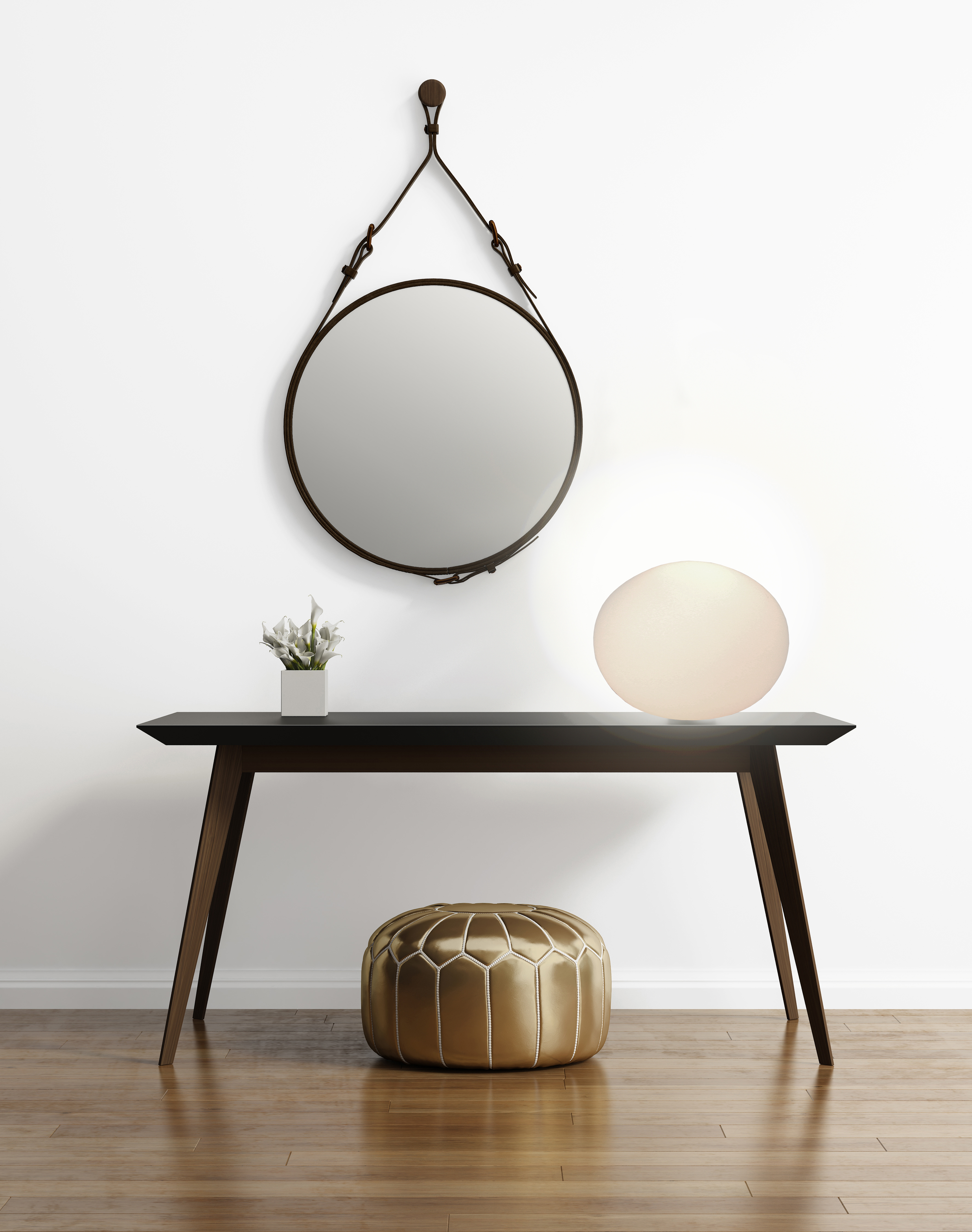 GLOBUS bordlampa 30cm, vit - Aneta Lighting - 3