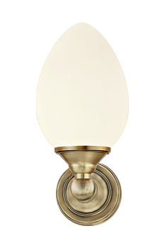 LUIGI vägglampa bad, antik/opal - Aneta Lighting