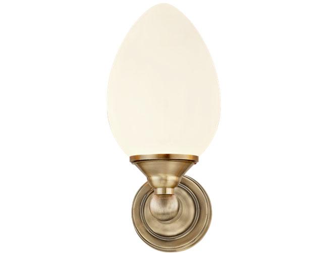 LUIGI vägglampa bad, antik/opal - Aneta Lighting