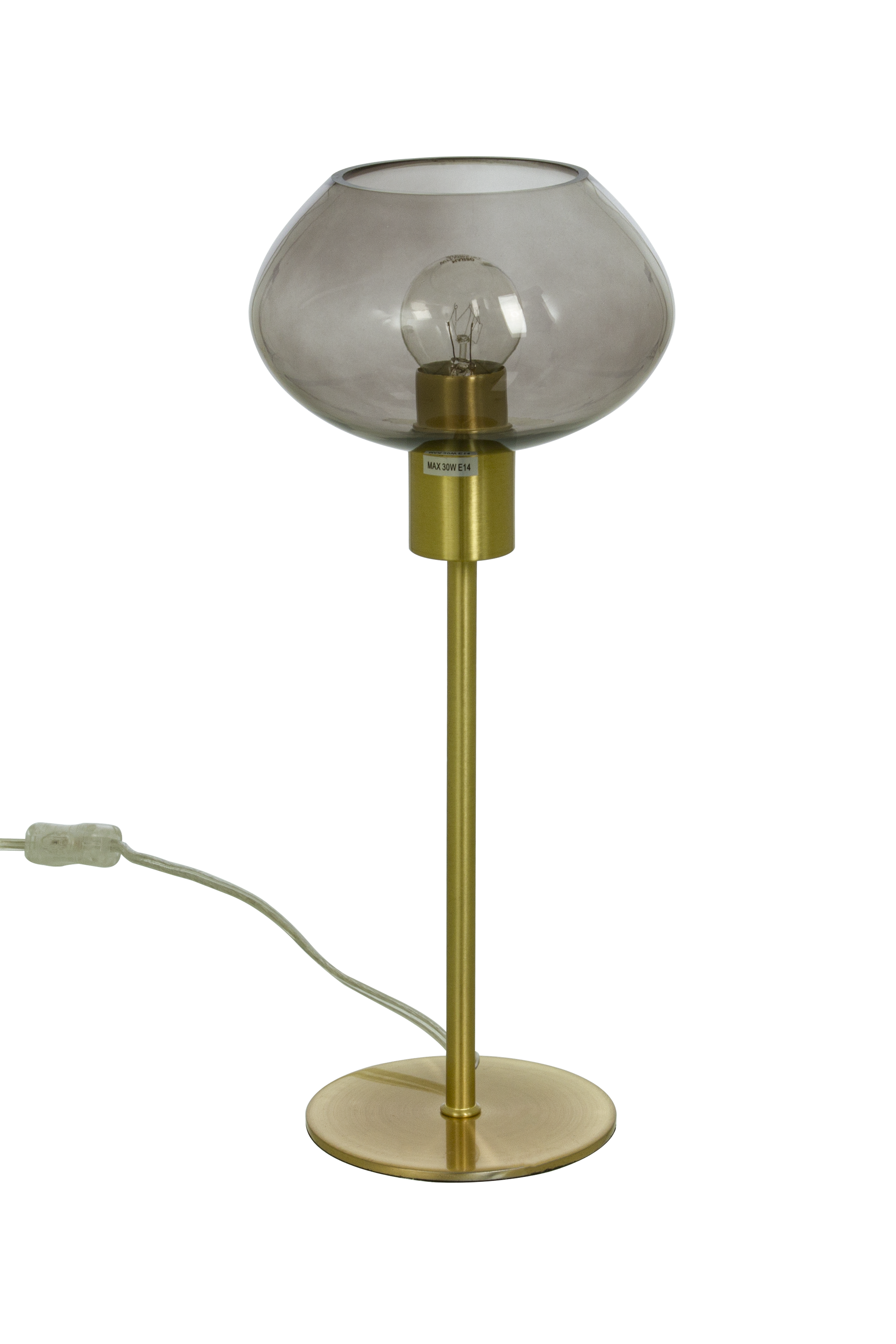 BELL bordlampa hög, matt mässing/rök - Aneta Lighting - 4