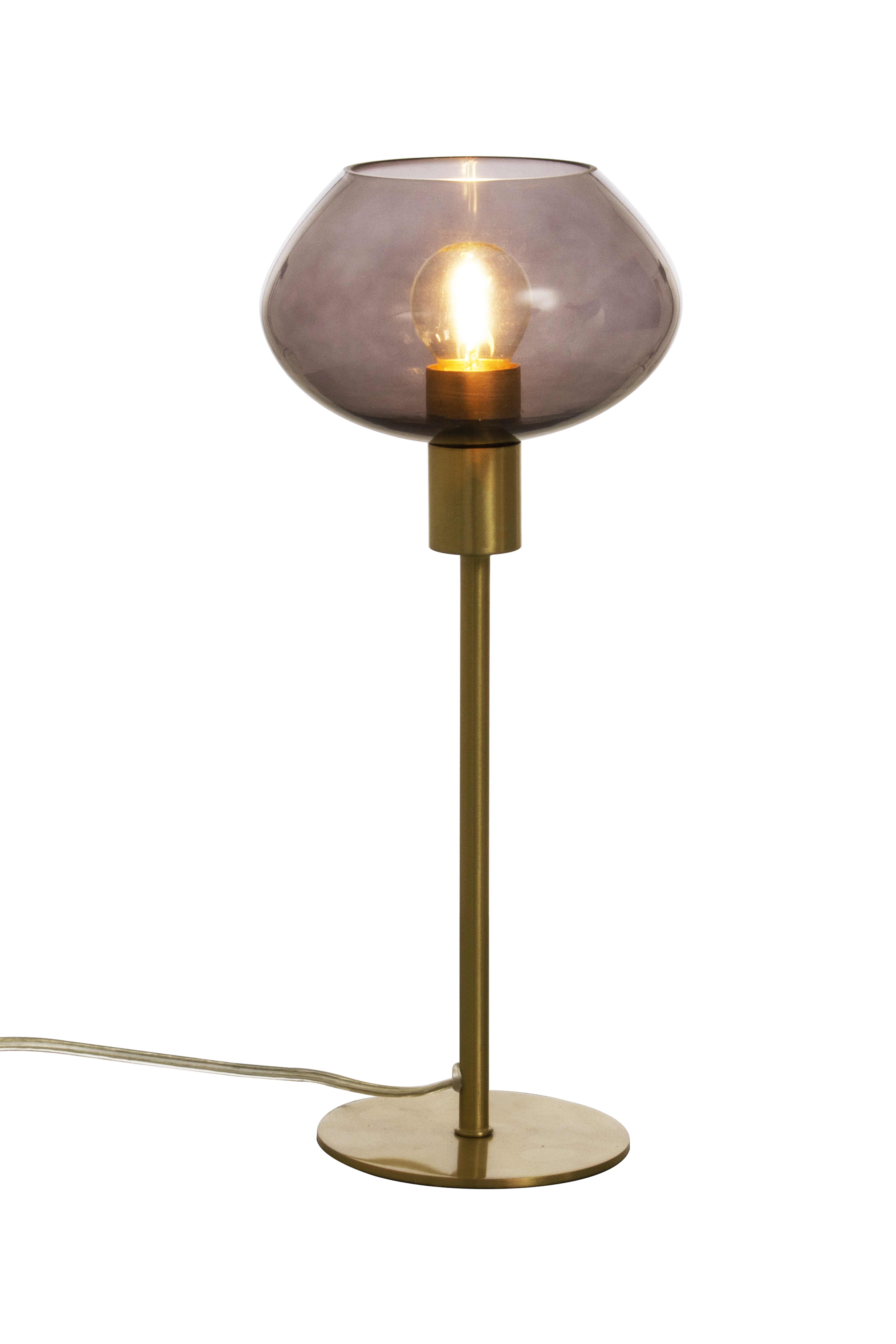 BELL bordlampa hög, matt mässing/rök - Aneta Lighting - 2