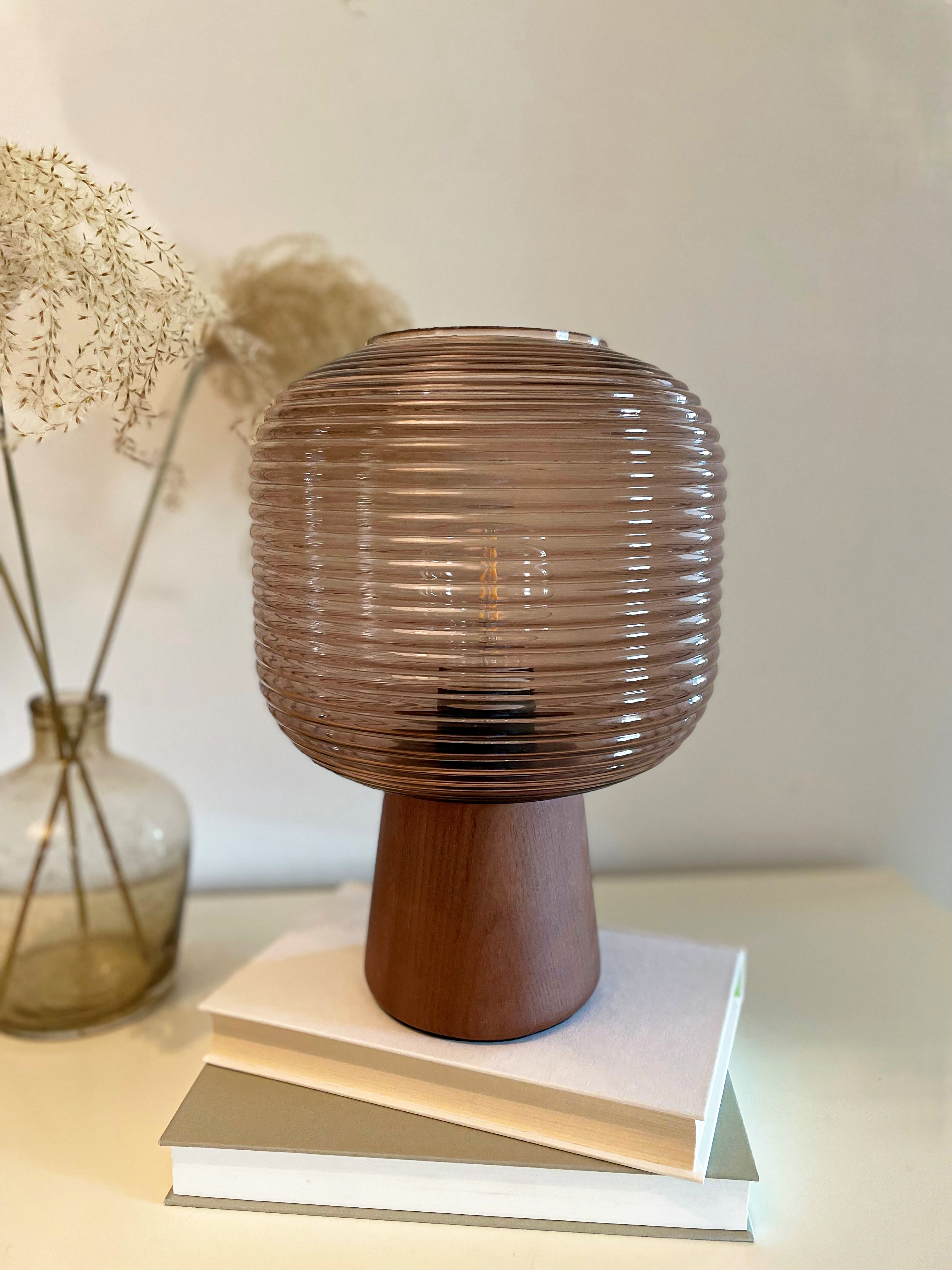 AURA bordlampa, brunbets/ brun - Aneta Lighting - 3