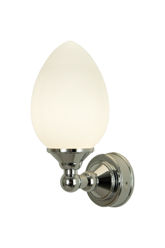 LUIGI vägglampa bad, krom/opal - Aneta Lighting