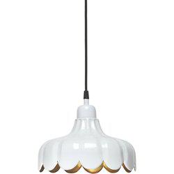Taklampa Wells Ø24cm Vit/Guld - PR Home