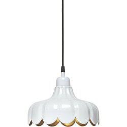 Taklampa Wells Ø24cm Vit/Guld - PR Home