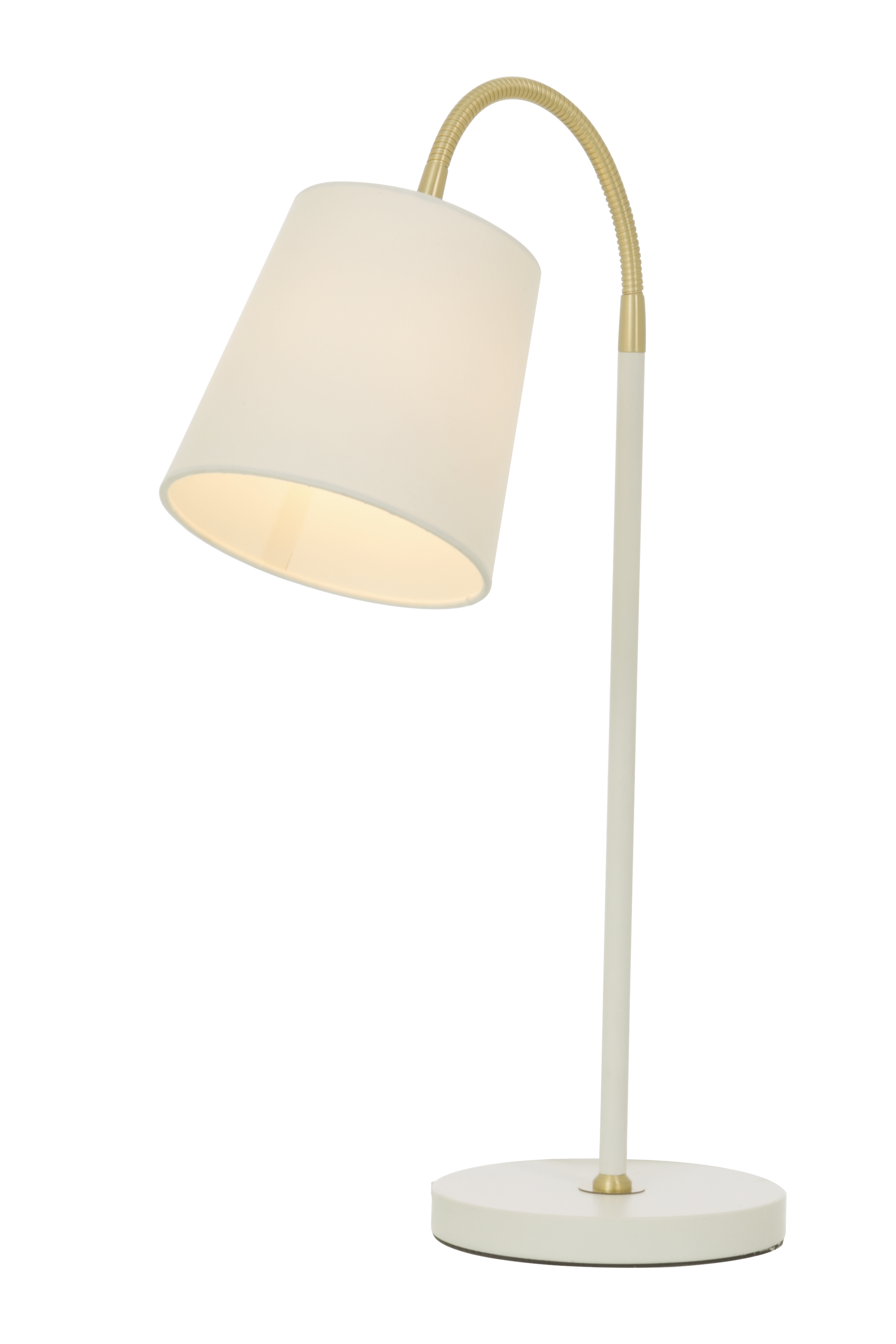 LJUSDAL bordlampa, vit/matt mässing - Aneta Lighting - 2