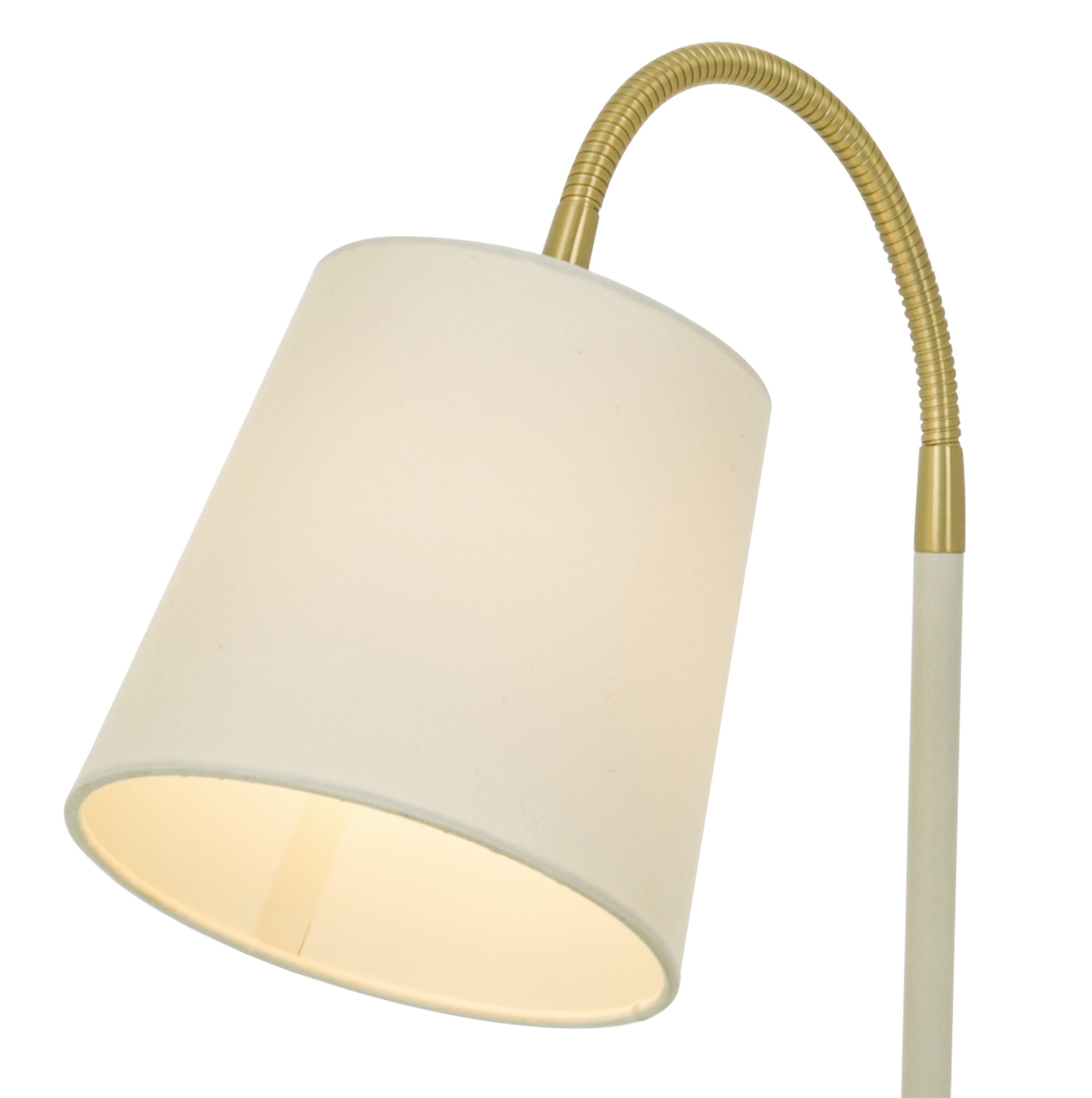 LJUSDAL bordlampa, vit/matt mässing - Aneta Lighting - 4