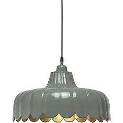 Taklampa Wells Ø43cm Grön/Guld - PR Home