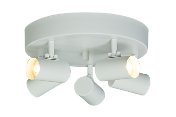 HUGIN takspot 5:a rund vit - Aneta Lighting