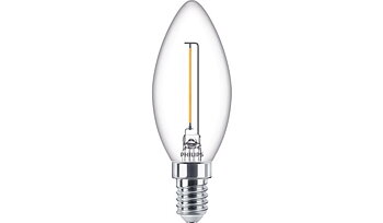 LED Kronljus 15W (1,4W) E14 Klar - Philips
