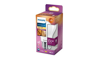 LED Normal 100W (10,5W) E27 Matt Dimbar - Philips