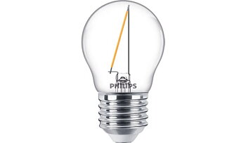 LED Klot 15W (1,4W) E27 Klar - Philips