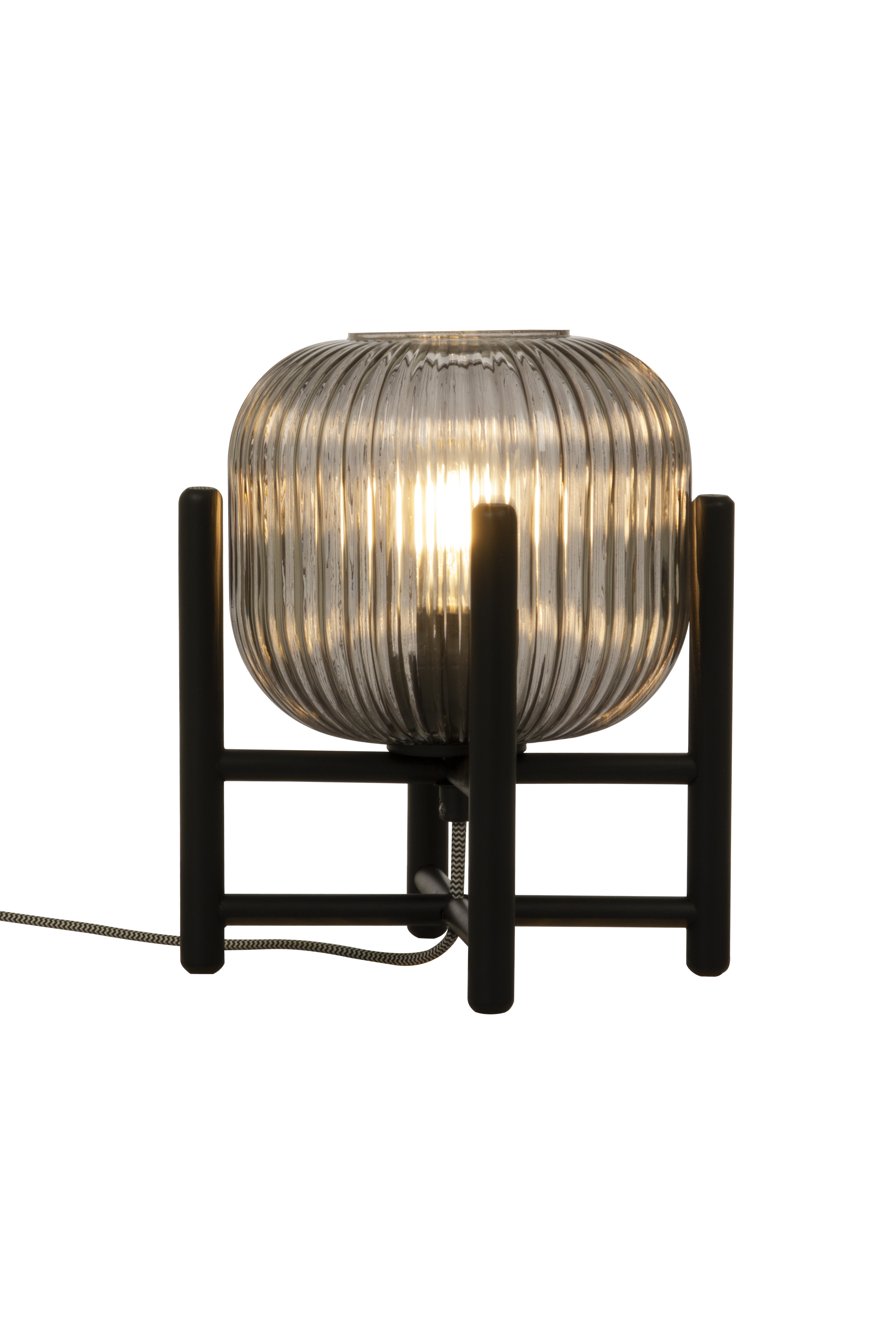 VINDA bordlampa liten, svart/rök - Aneta Lighting - 3