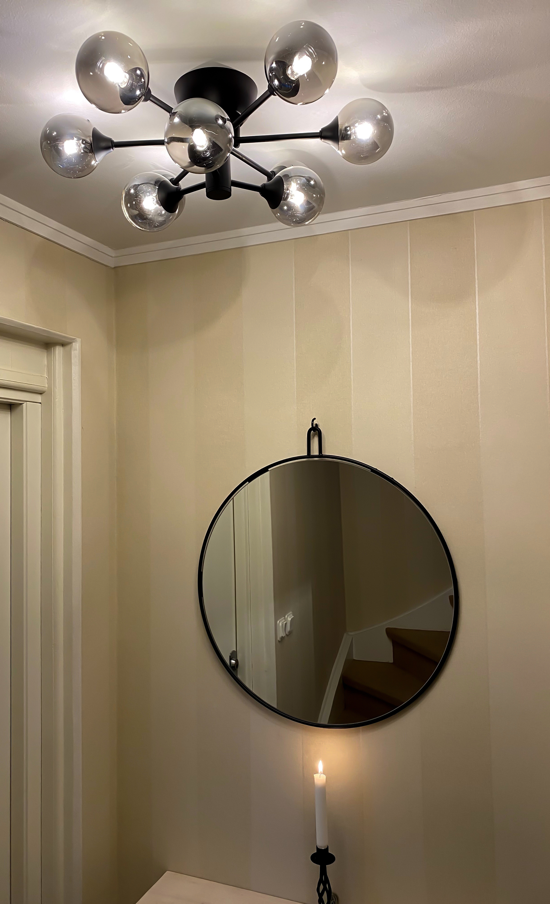 COSMOS plafond krokupph., svart/rök - Aneta Lighting - 3