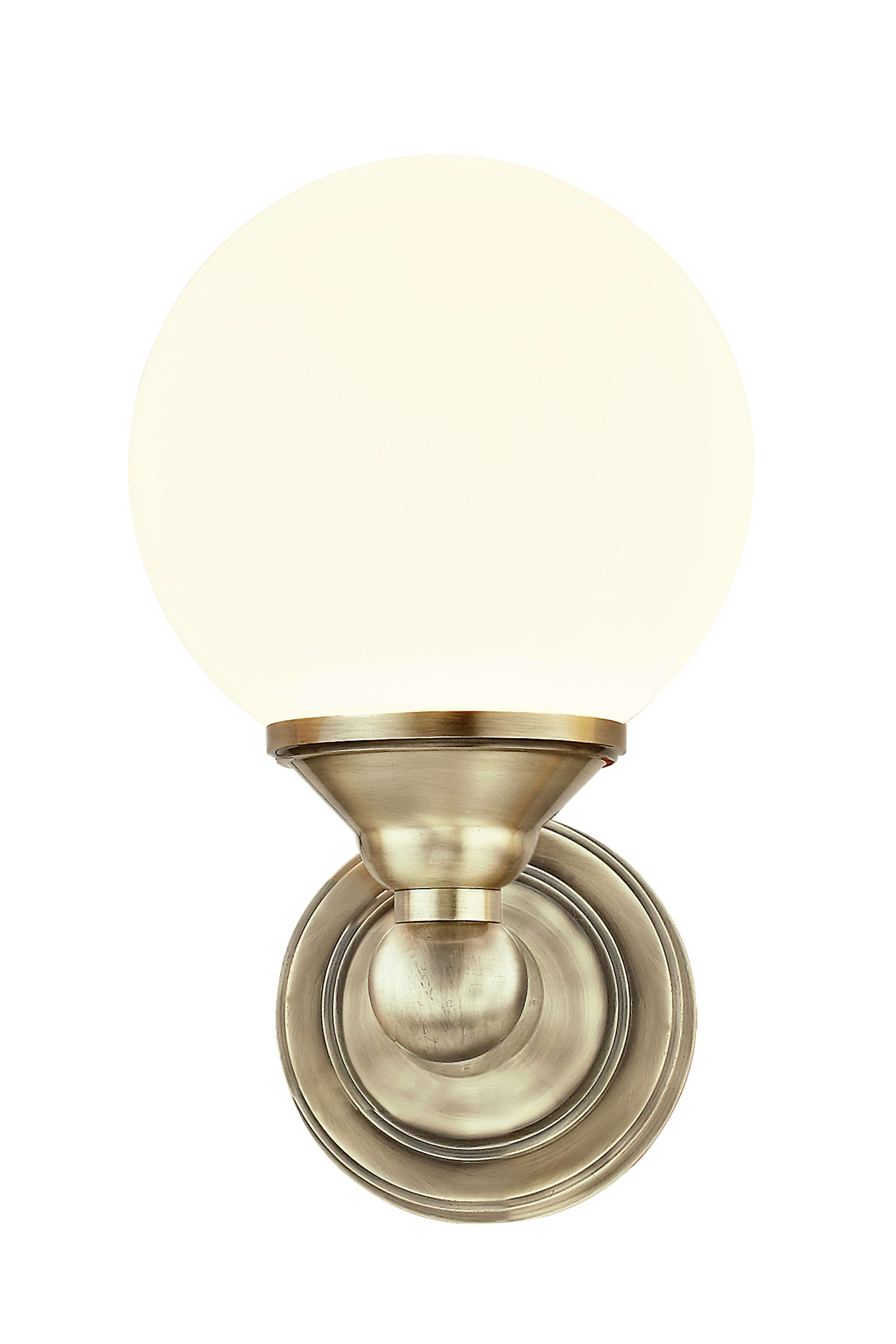 LUGANO vägglampa bad, antik/opal - Aneta Lighting