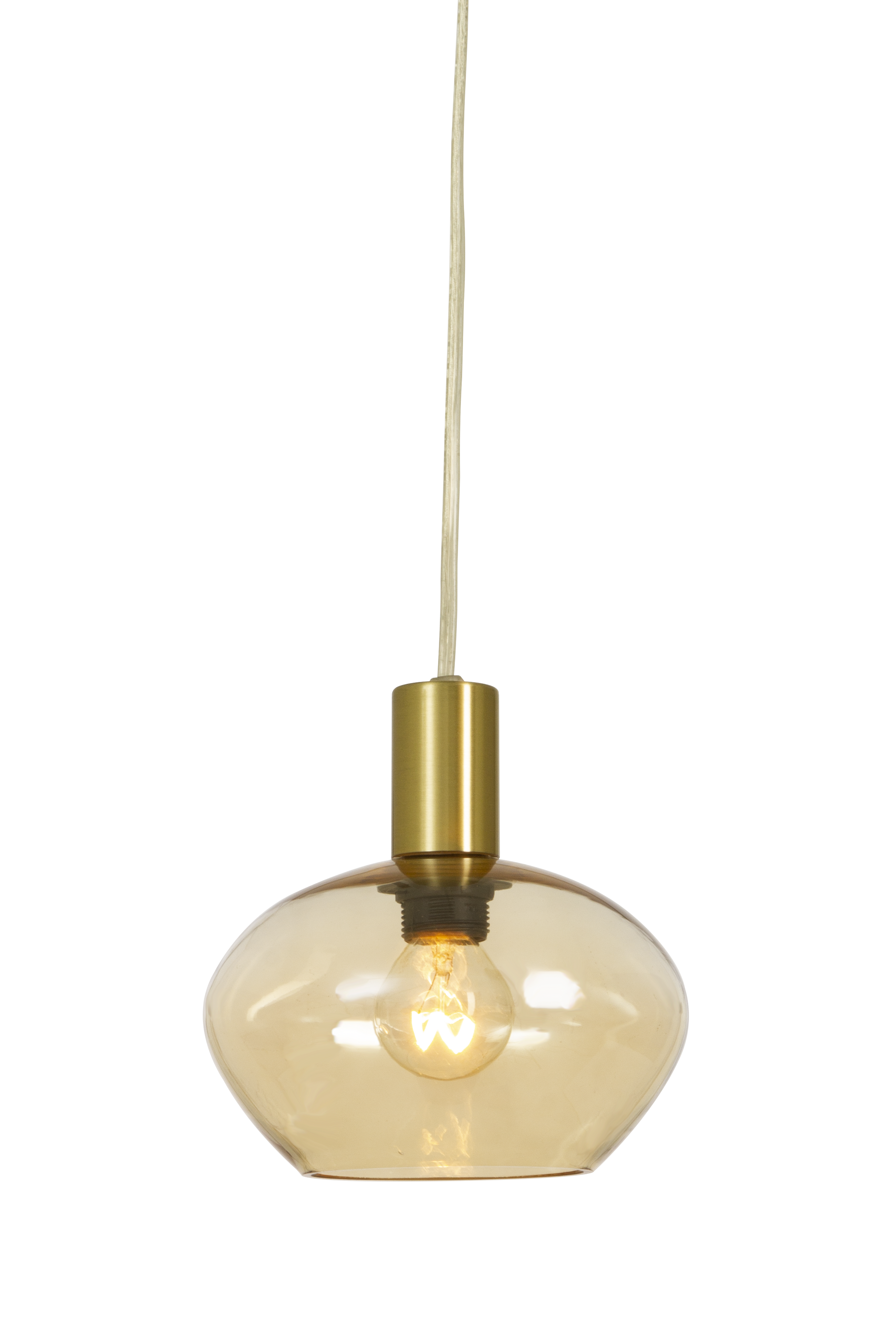 BELL fönsterlampa, matt mässing/amber - Aneta Lighting - 3