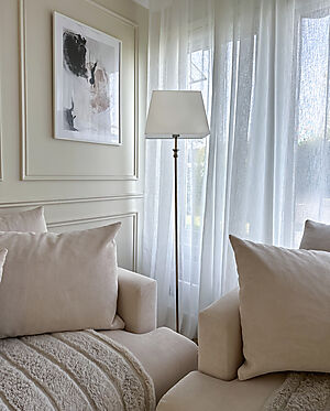 ANETTE golvlampa, silver/vit - Aneta Lighting - 4