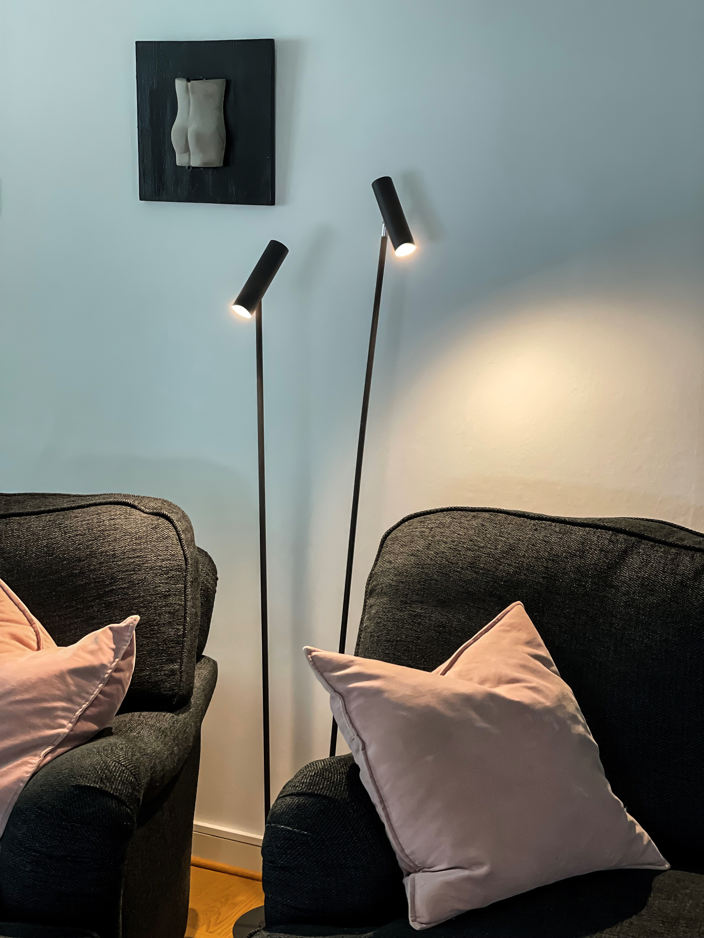 ARTIC golvlampa dubbel, svart - Aneta Lighting - 2