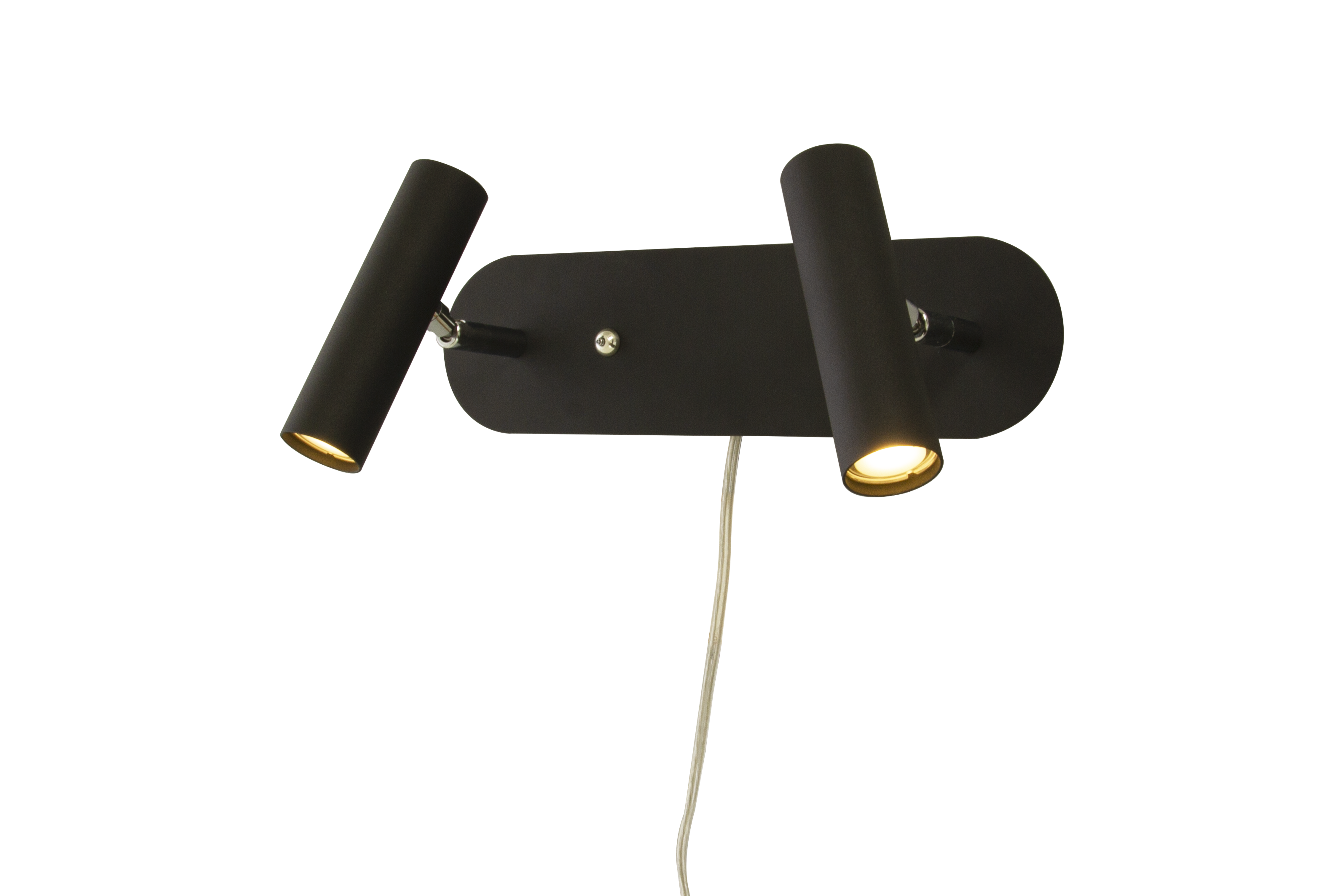 ARTIC vägglampa dubbel. svart - Aneta Lighting