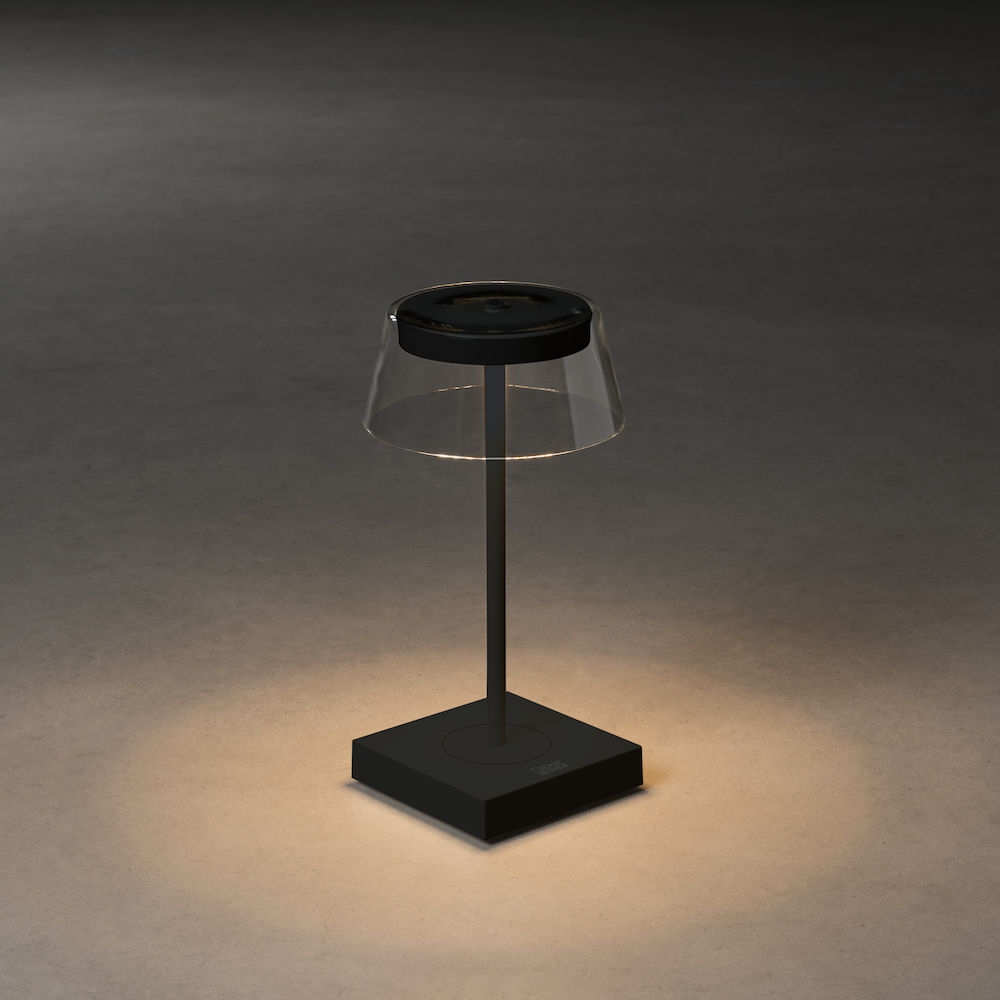 Scilla Laddbar Bordslampa svart USB Ute/Inne - Konstsmide
