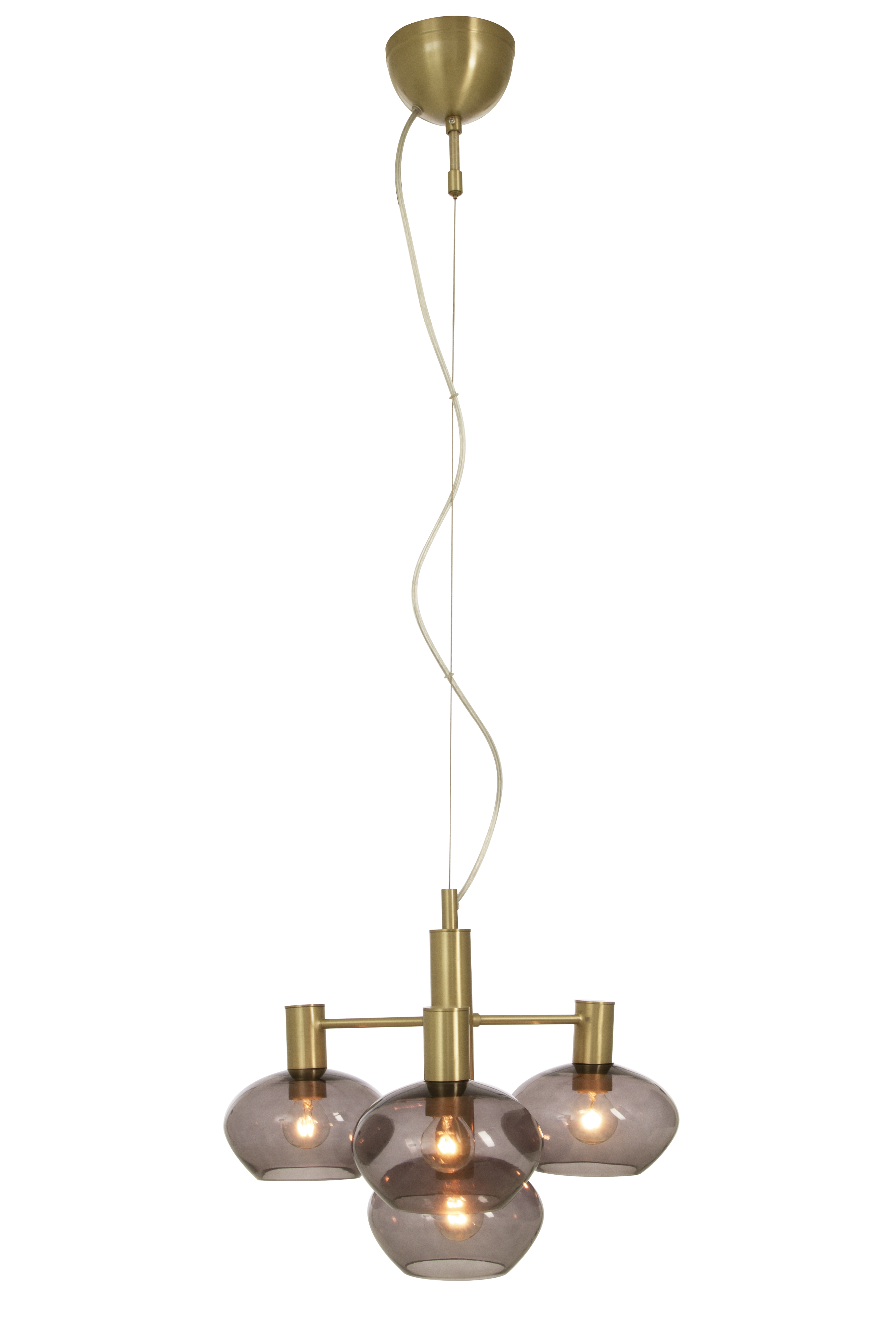 BELL taklampa 4.a, matt mässing/rök - Aneta Lighting