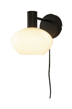 BELL vägglampa, svart/vit - Aneta Lighting
