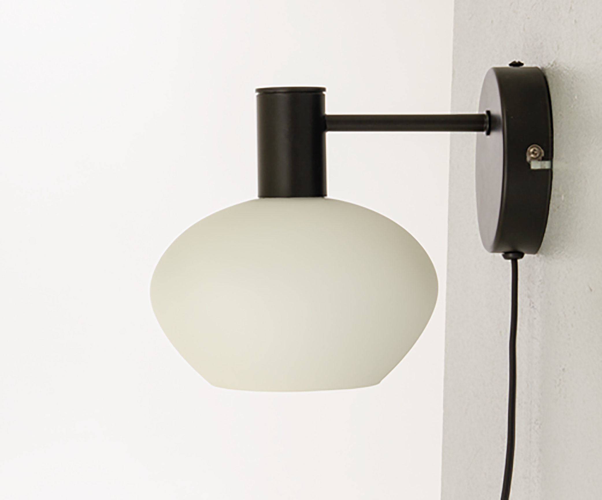 BELL vägglampa, svart/vit - Aneta Lighting - 3