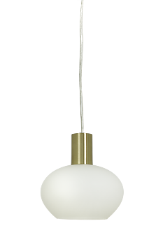 BELL fönsterlampa, matt mässing/vit - Aneta Lighting