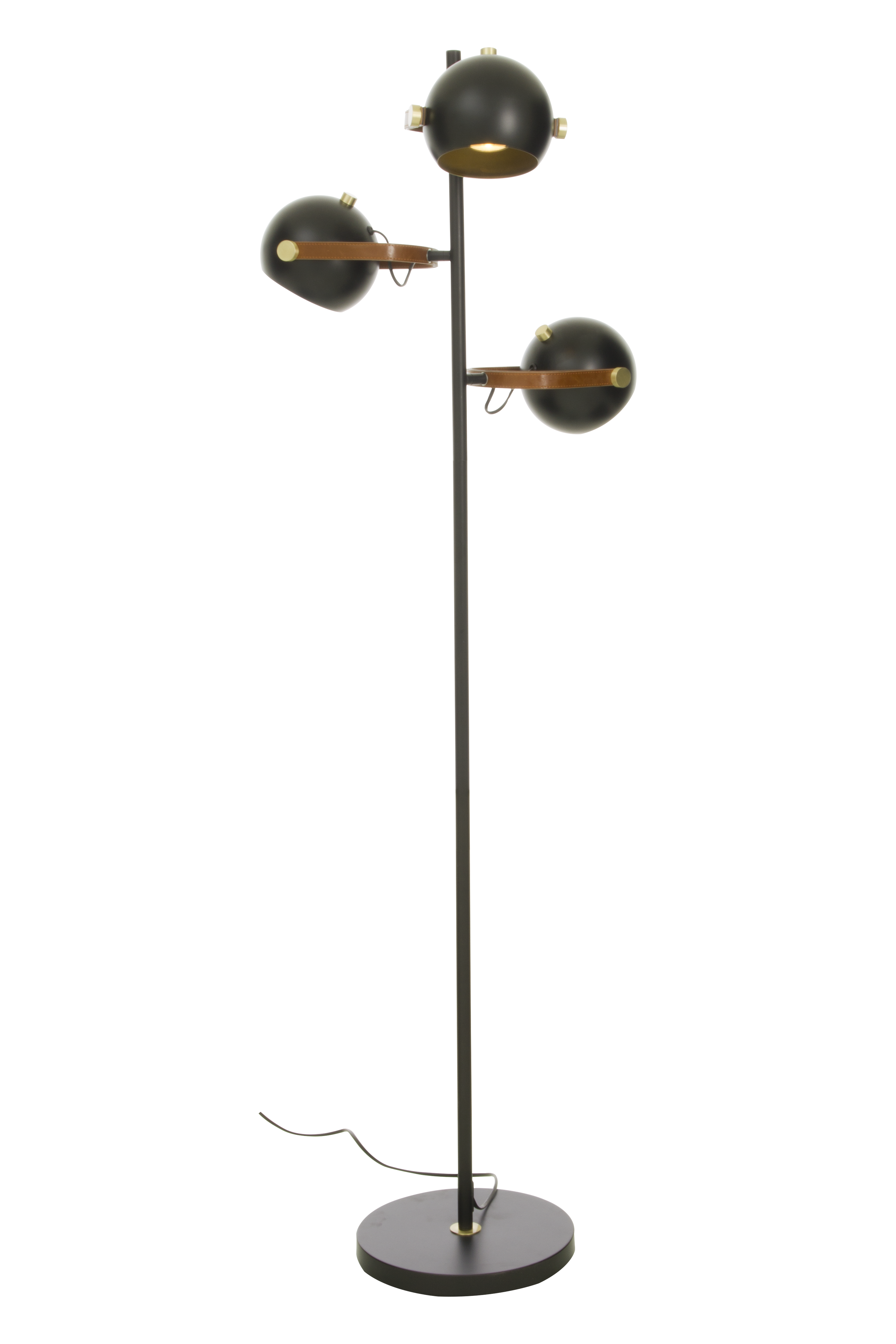 BOW golvlampa. 3-arm, svart - Aneta Lighting