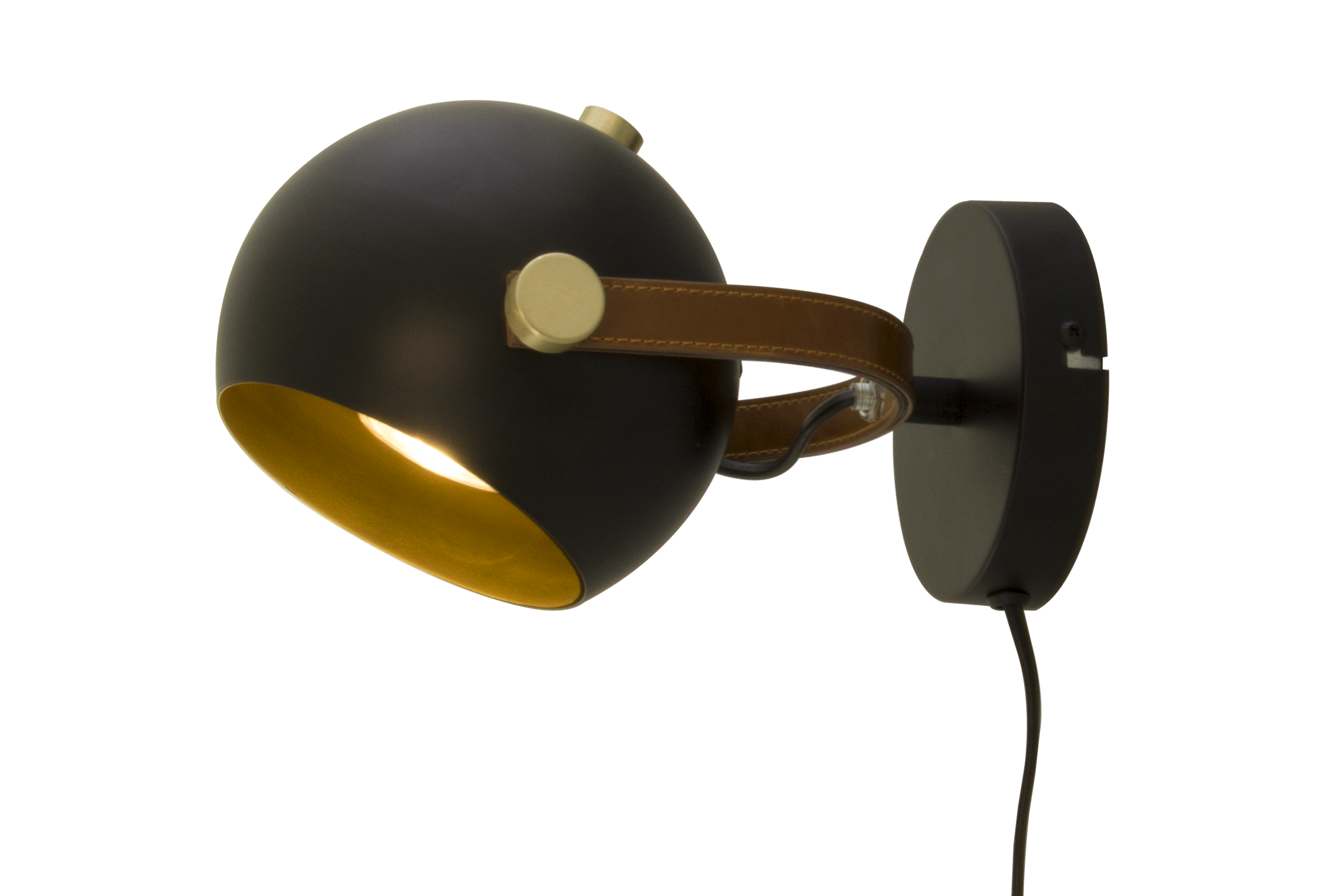 BOW vägglampa, svart - Aneta Lighting