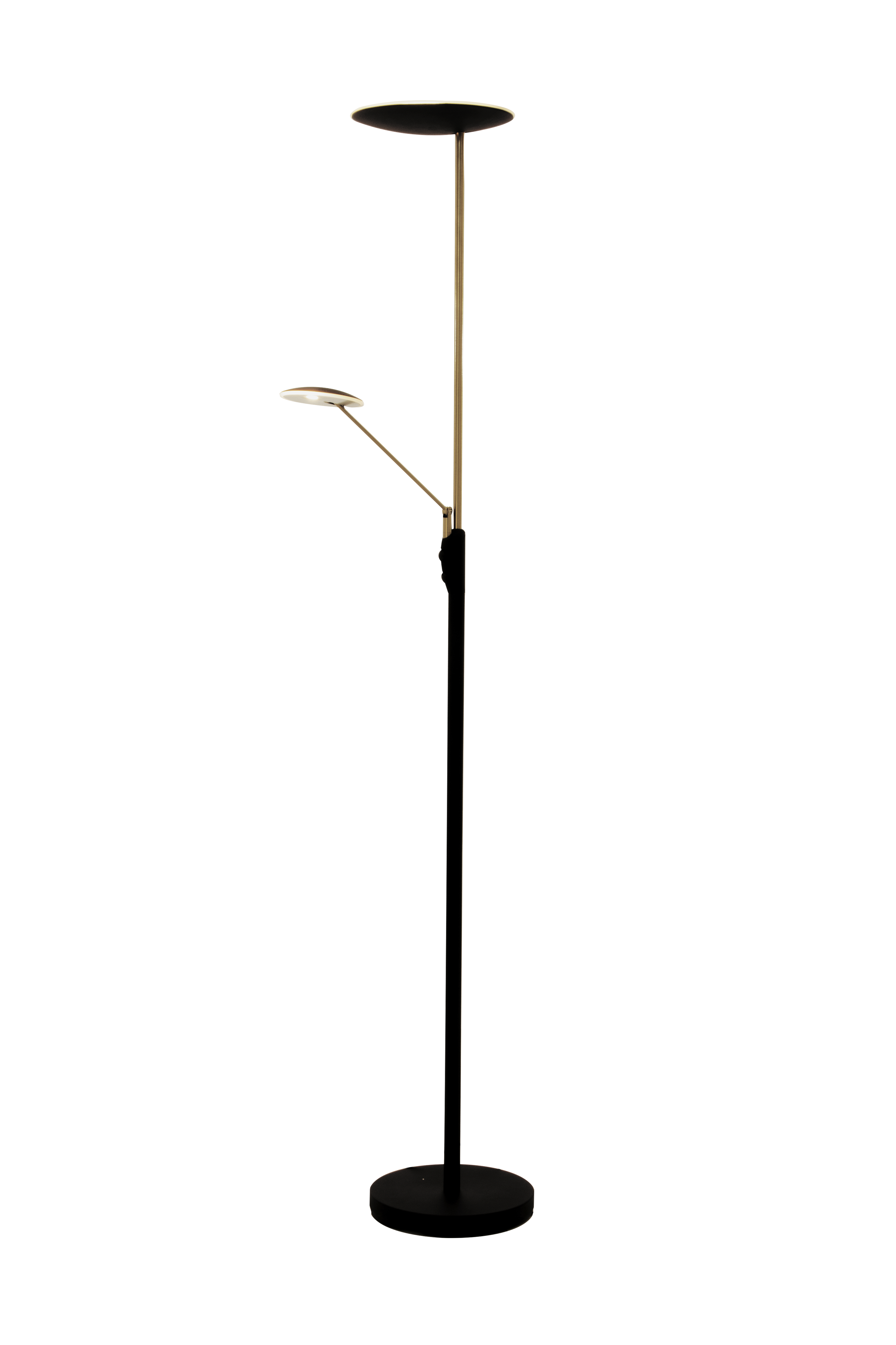 CADIZ uplight, svart/matt mässing - Aneta Lighting