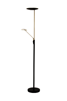 CADIZ uplight, svart/matt mässing - Aneta Lighting