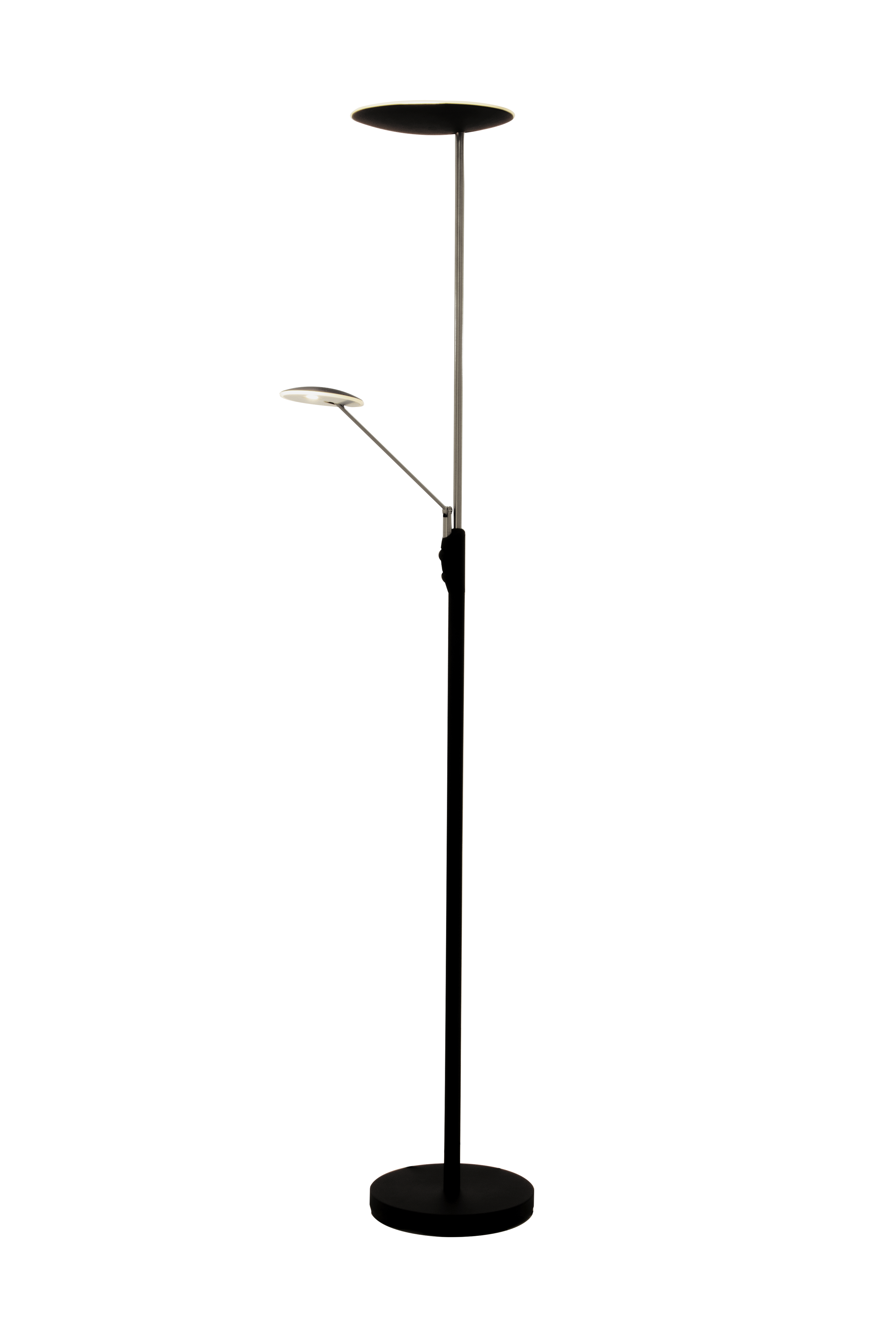 CADIZ uplight, svart/stål - Aneta Lighting
