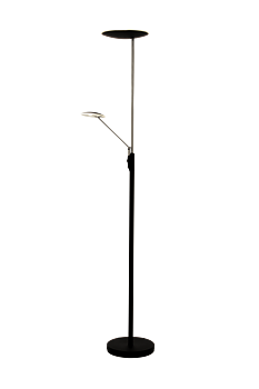 CADIZ uplight, svart/stål - Aneta Lighting
