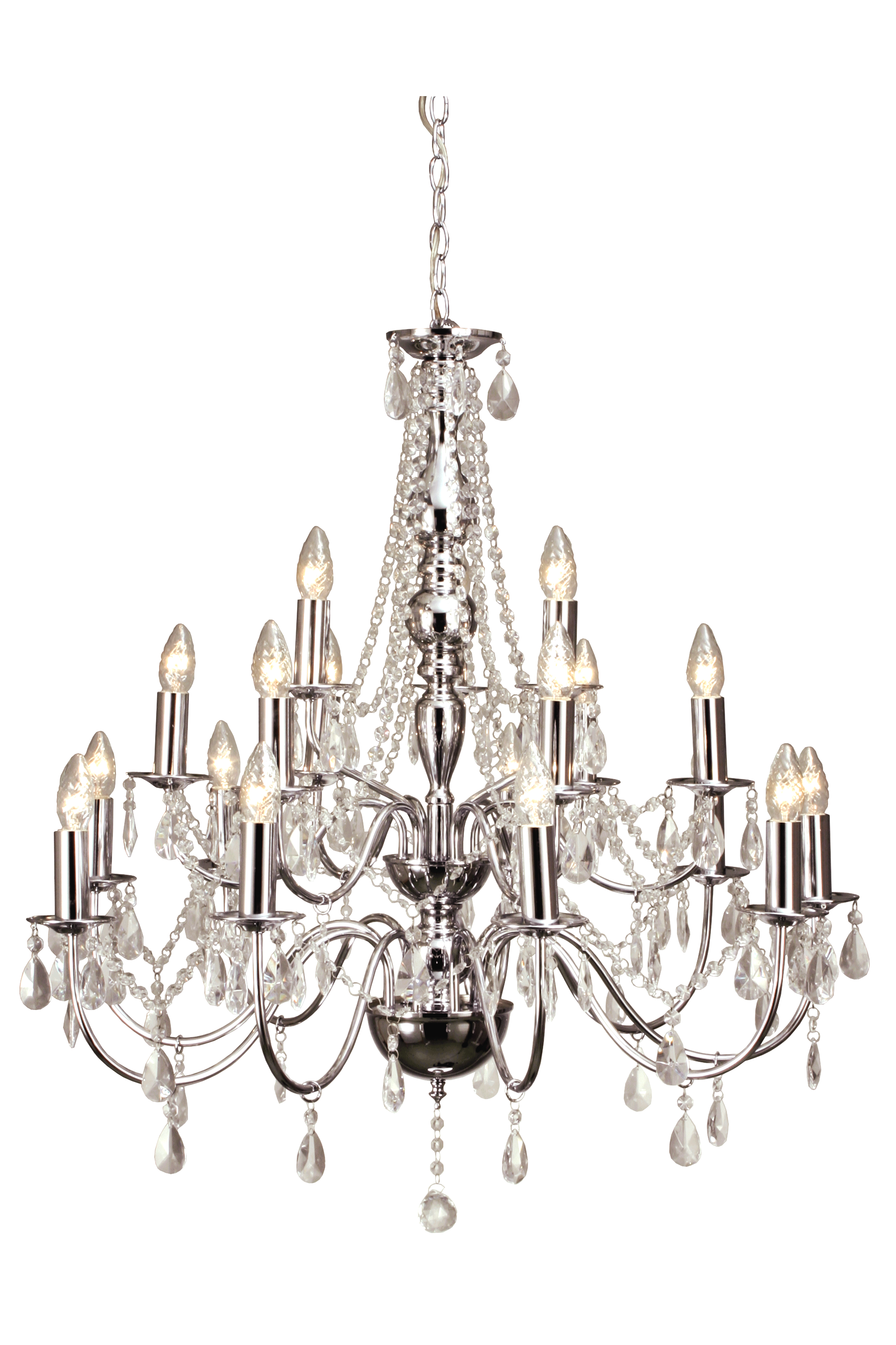 CHATEAU takkrona 18 - arm, krom - Aneta Lighting