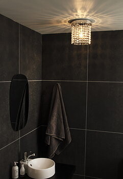 CLAUDIA plafond bad, krom/klar - Aneta Lighting