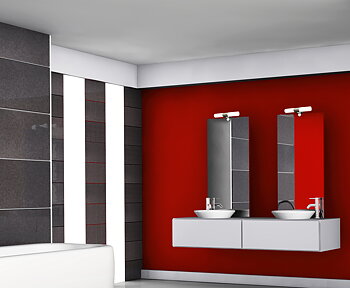 COSENZA vägg dubbel bad, krom - Aneta Lighting