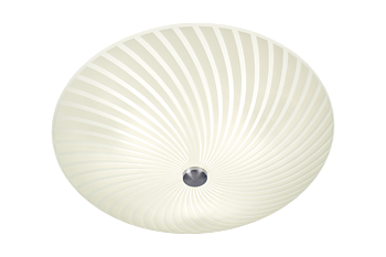 CYKLON plafond 42cm, vit/stål - Aneta Lighting