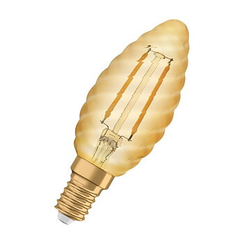 Vridet Kronljus Osram 1906 1.5W (15W) 824 Gold E14