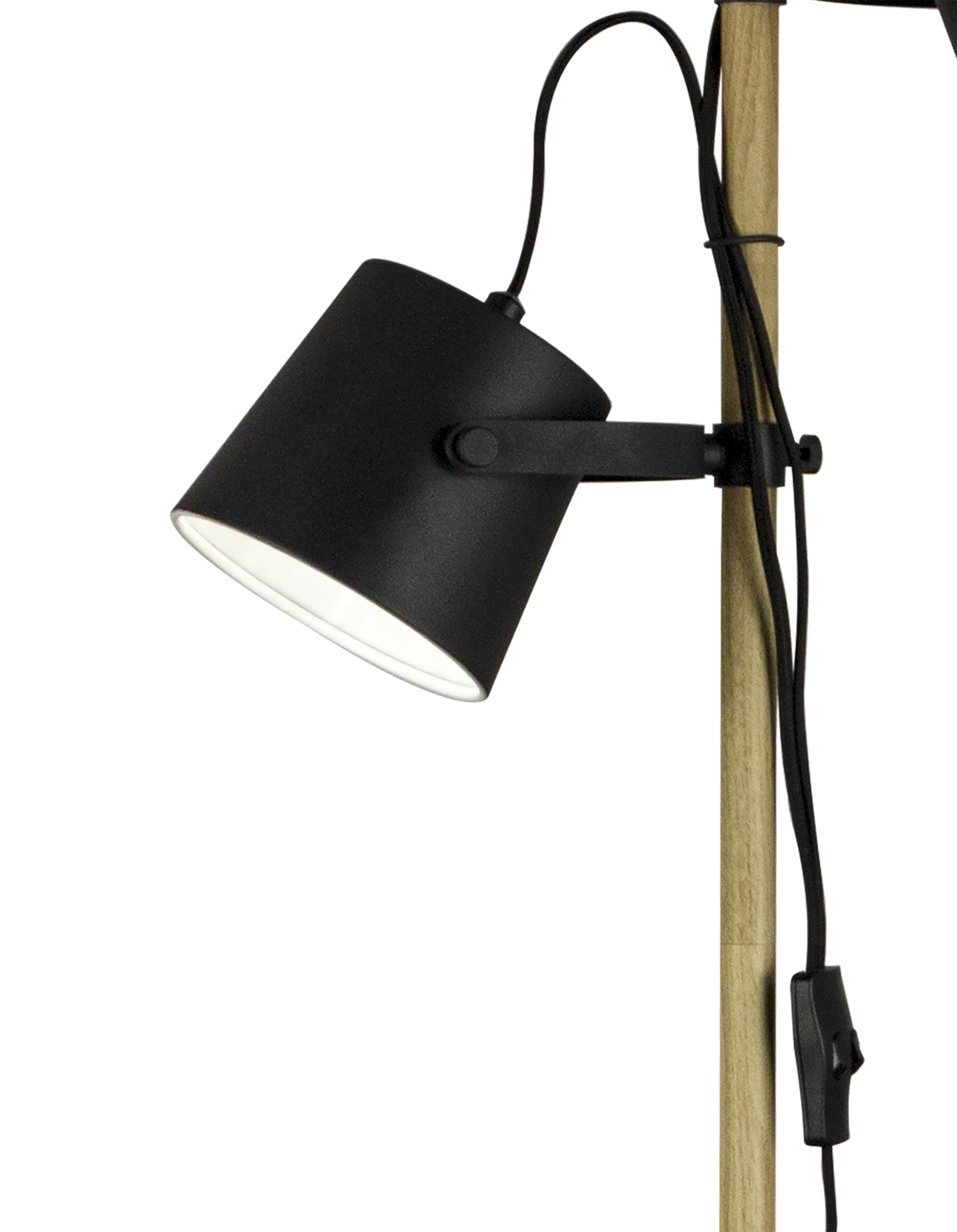 ESPRESSO golvlampa. svart/trä - Aneta Lighting - 3