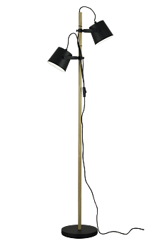 ESPRESSO golvlampa. svart/trä - Aneta Lighting