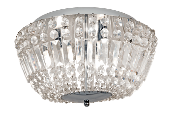 GIOVANNA plafond bad, krom/klar - Aneta Lighting