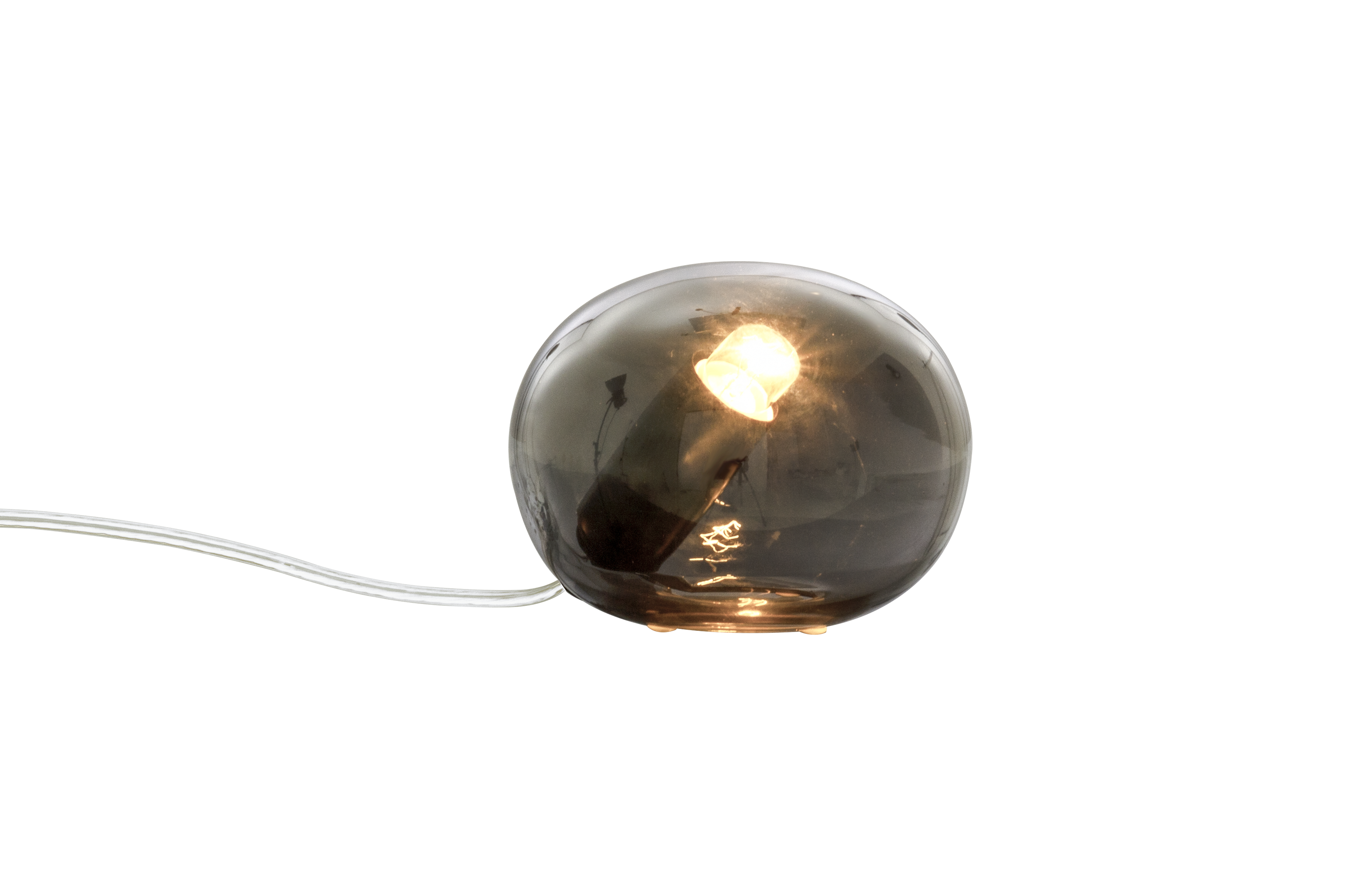 GLOBUS bordlampa 13cm, rök - Aneta Lighting