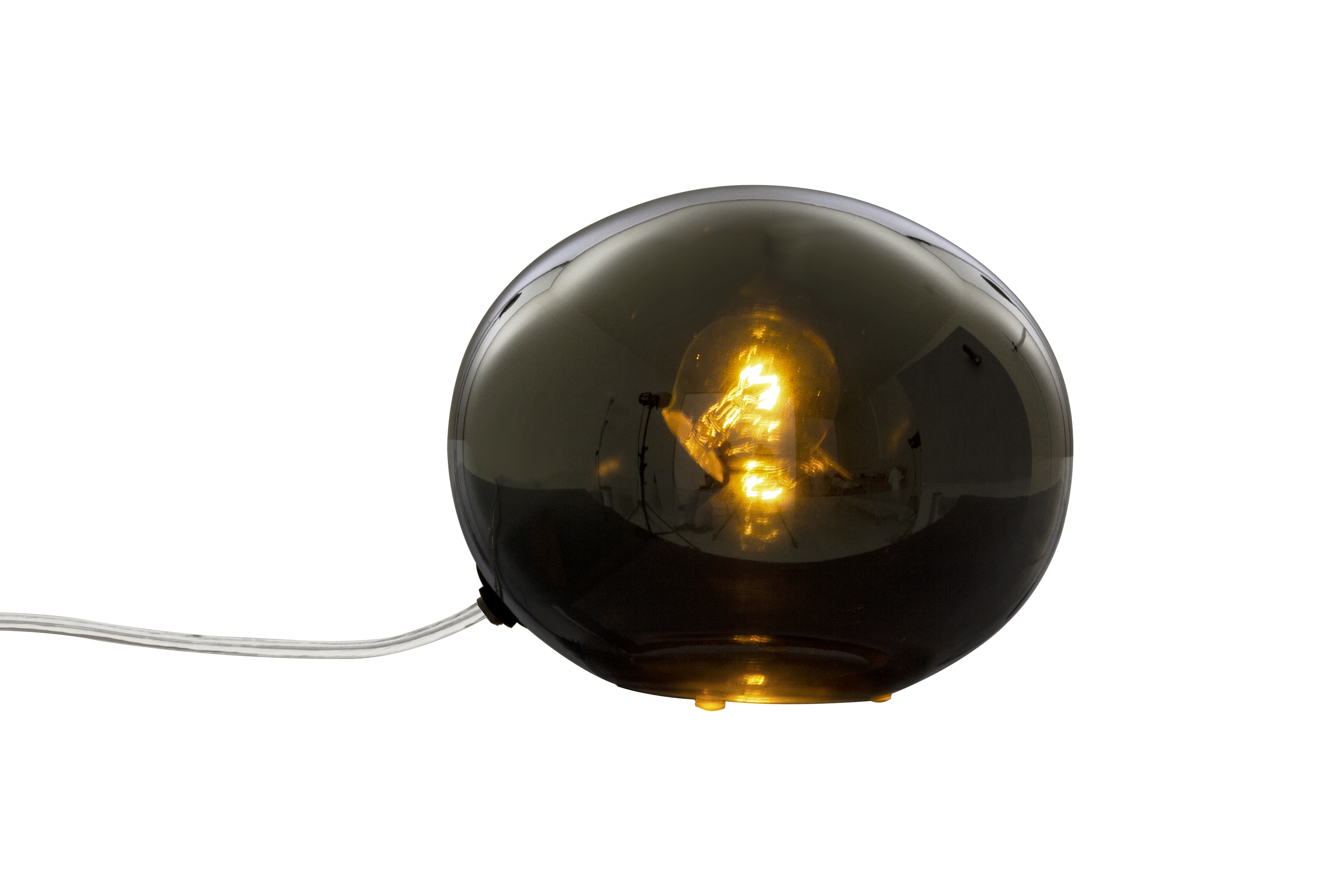 GLOBUS bordlampa 18cm, rök - Aneta Lighting