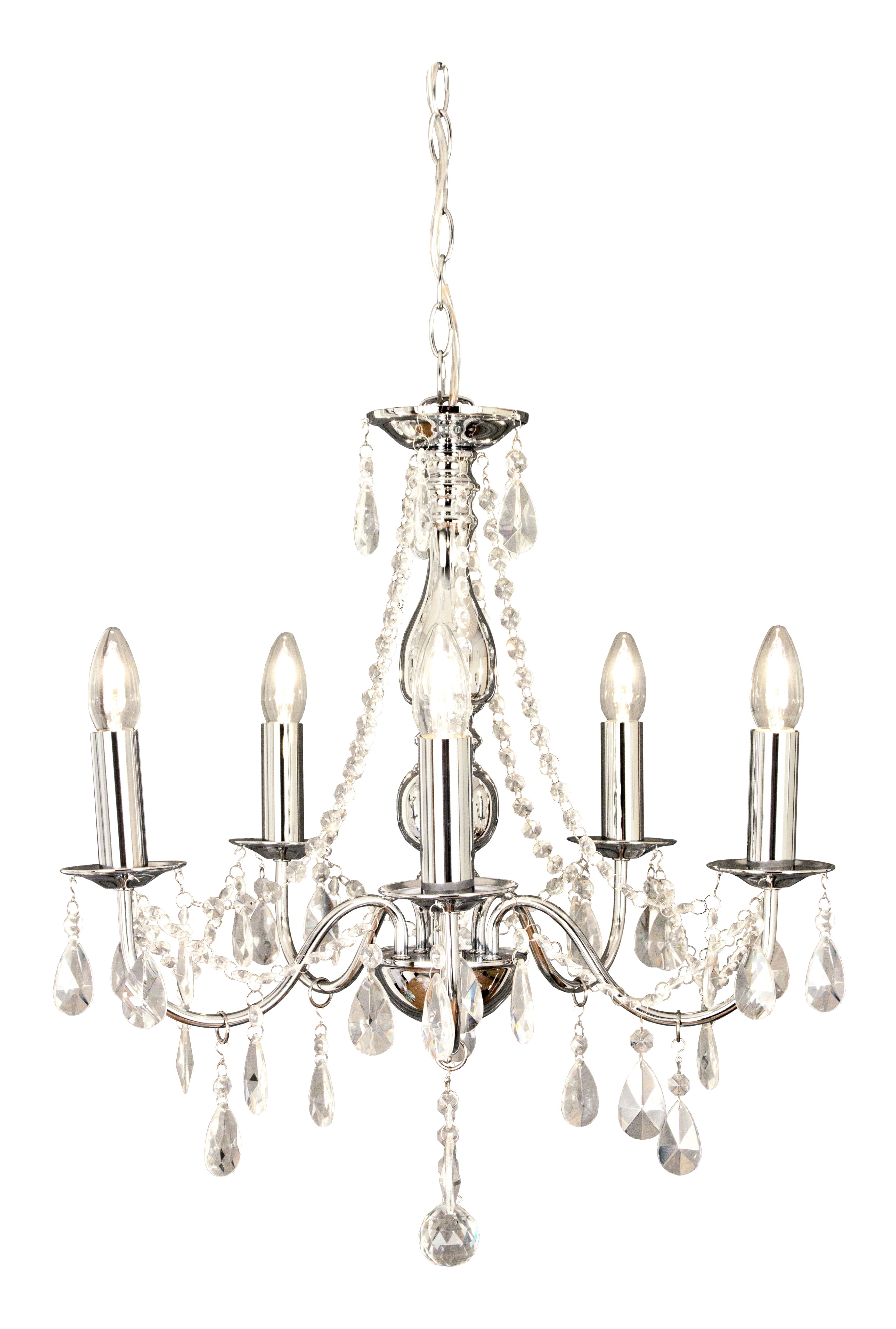 GRANVILLE takkrona krom/klar - Aneta Lighting