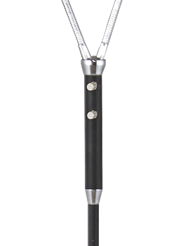HERO golvlampa, dubbel, svart/krom - Aneta Lighting