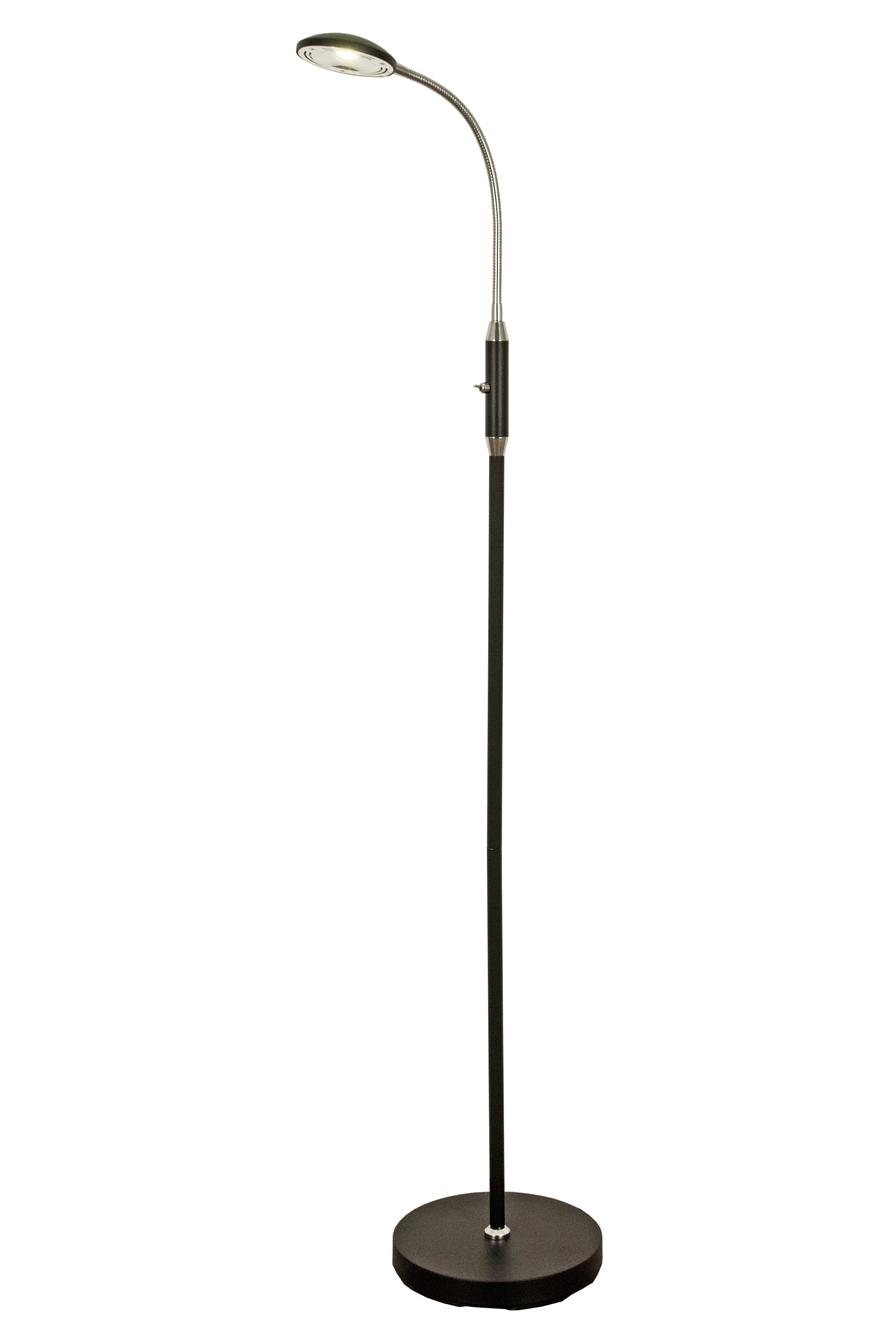 HERO golvlampa. svart/krom - Aneta Lighting