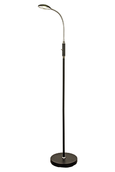 HERO golvlampa. svart/krom - Aneta Lighting